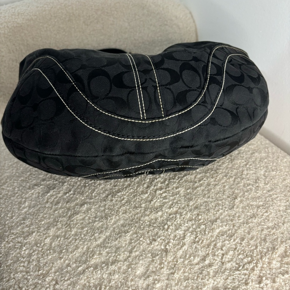 SOLD y2k coach black large hobo shoulder bag - Picture 6 of 8
